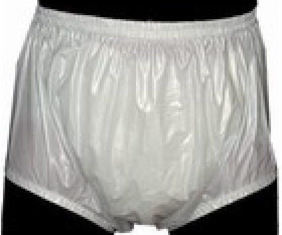 plastic pants PVC white
