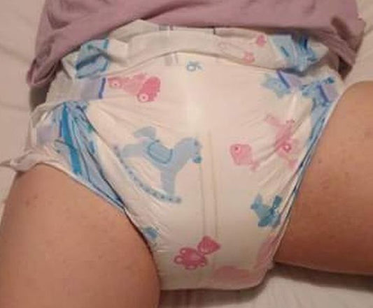 NURSERY DECORATED nighttime nappies (diapers)