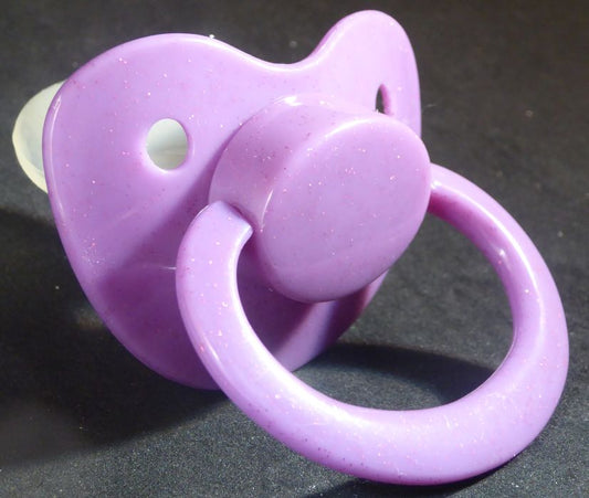 Dark Purple Glitter Large Shield