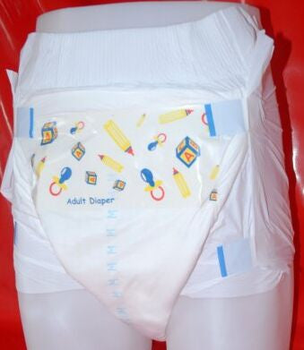 nursery print disposable nappy Large