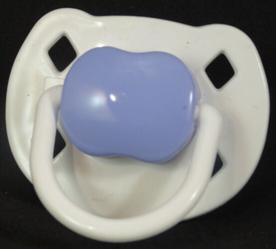 White Purple Spanish Style Dummy With Nuk Teat Inner Child White Purple Spanish Style Dummy With Nuk Teat Inner Child