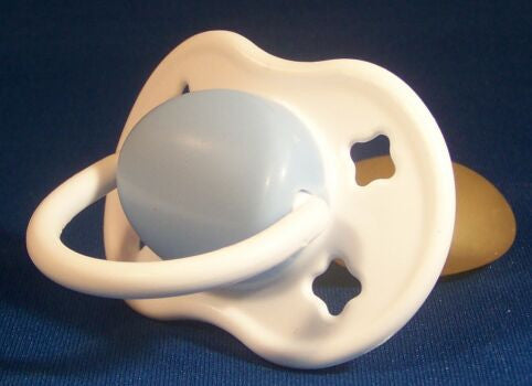 White Blue Dummy With Nuk Teat Inner Child White Blue Dummy With Nuk Teat Inner Child