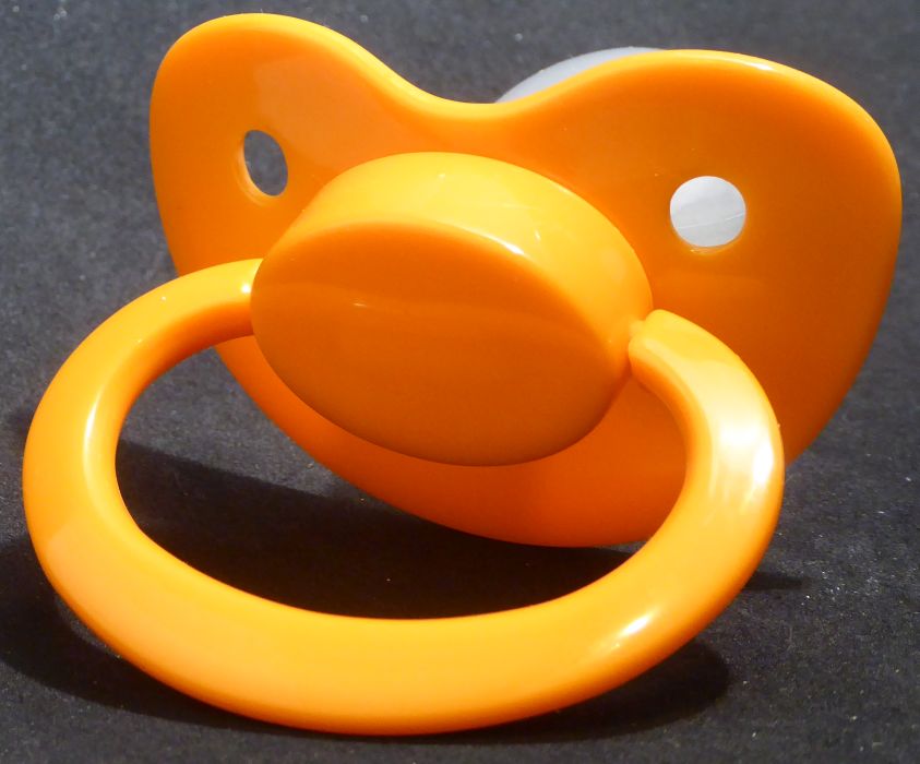 Orange Large Shield Pacifier