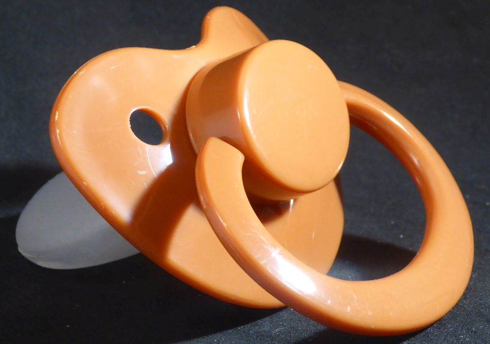 Inward Pacifier Brown large Shield Pacifier – Inner Child