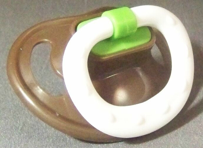 brown coloured ?NUK Style? Pacifier, Dummy, Soother, modified with nuk ...