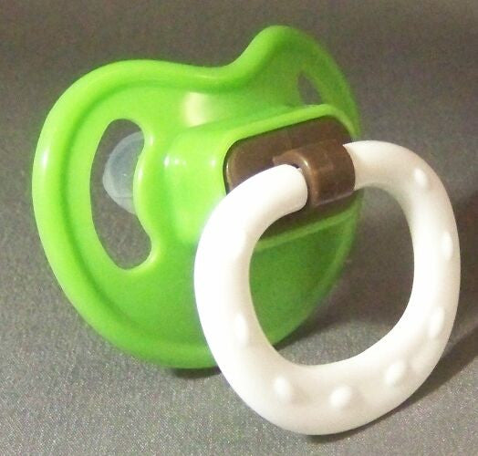 green coloured ?NUK Style? Pacifier, Dummy, Soother, modified with nuk ...