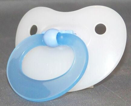 Translucent Blue Handle NUK 4/5 Adult Baby, Pacifier, Dummy, Soother,