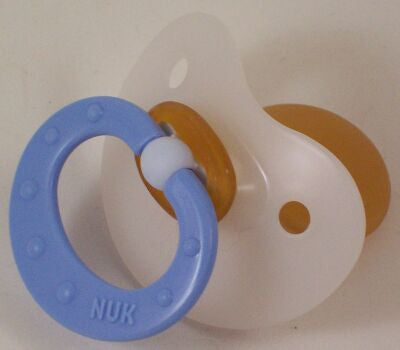 Pacifier with Mid Blue Handle and White Shield