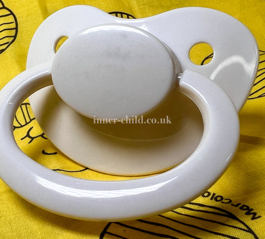 White Large Shield Pacifier