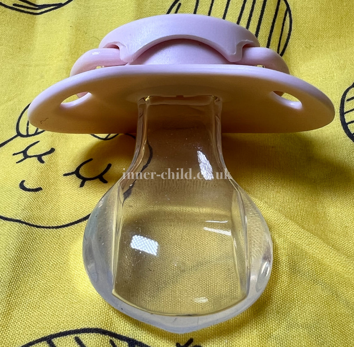 Pink Sound Control Pacifier Plain Baby Pink Pacifier – Inner Child
