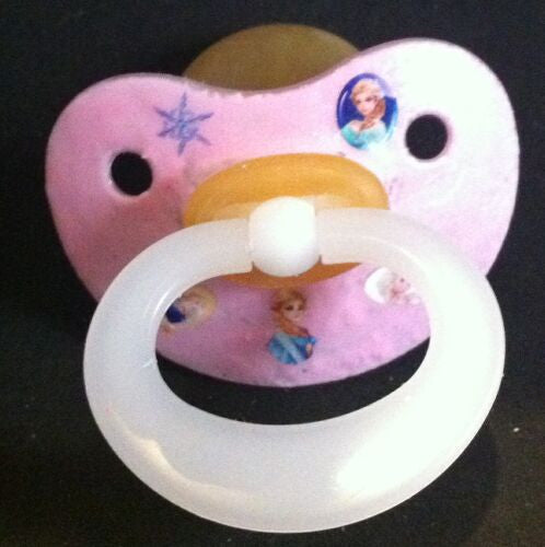 NUK pacifier hand decorated with Disney Frozen Characters