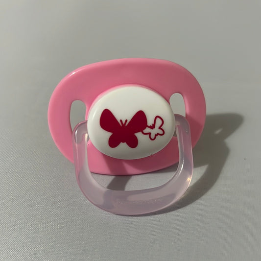 Pink Butterfly Pacifier