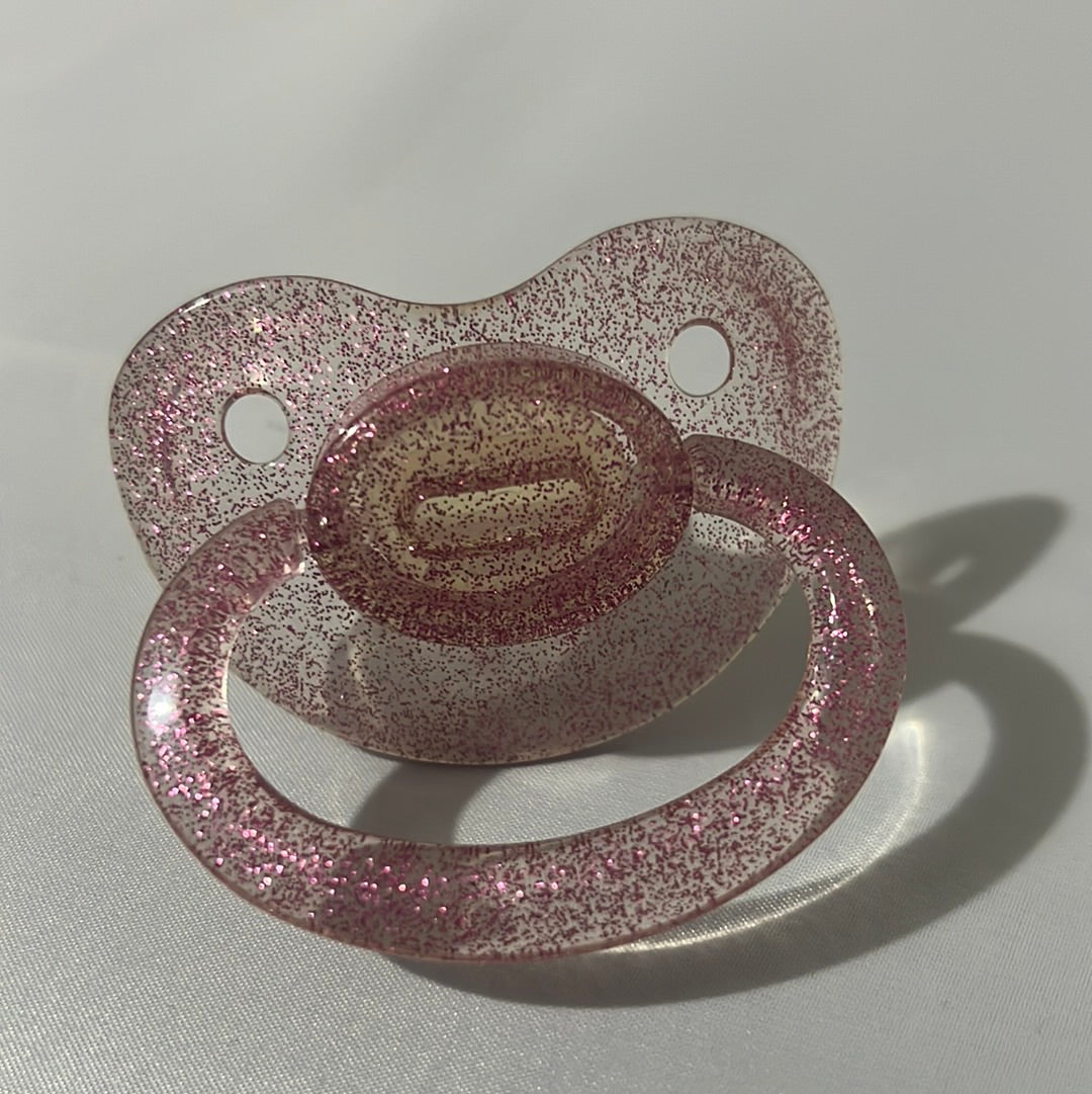 Pink Marshall Pacifier Transparent Pink Large Shield Pacifier – Inner Child