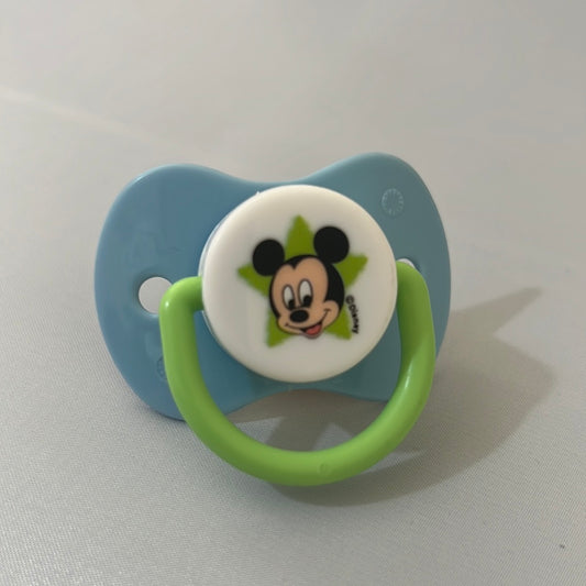 Micky Mouse Green and Blue Pacifier
